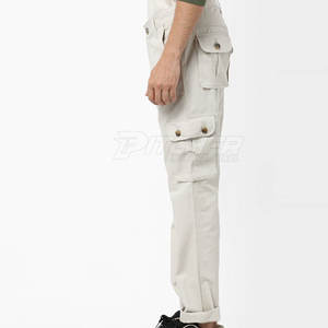 Private Label Men's Straight Casual Lightweight Cargo Pants-Custom <b>Color</b> <b>Multi</b> Pockets Breathable & Eco-Friendly 100% Cotton - Product Image 2