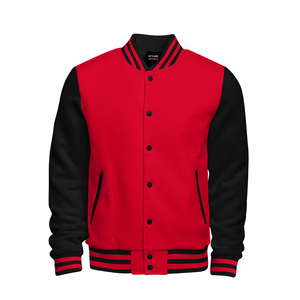 OEM Manufacturer Outdoor <b>Warm</b> Winter Wool / Polyester Letterman <b>Jacket</b> Fashionable Windproof Casual Letterman <b>Jackets</b> - Product Image 5