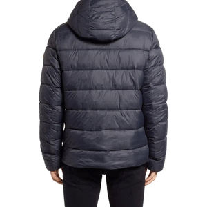 Chaqueta Acolchada de Invierno para Hombre, Estilo Urbano, Tejido de Lona, Grosor Estándar, Cuello Alto, con Capucha - Product Image 2