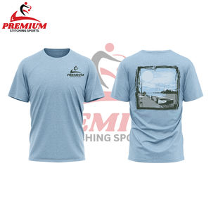 Vêtements personnalisés 240 GSM T-shirts à épaules tombantes lourdes 100% coton Chemises vierges tricotées surdimensionnées OEM - Product Image 4