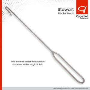 Instrument de crochet rectal Stewart de classe I en acier inoxydable certifié ISO Crochet rectal d'exposition de rétraction manuelle de haute qualité - Product Image 2