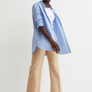 Vestido de franela único informal ajustado de manga larga a la moda, camisa a cuadros, gran oferta, camisa de manga larga para mujer, servicio OEM - Product Image 3