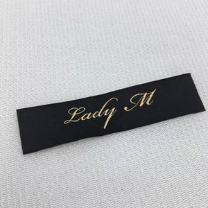 Venta al por mayor de fábrica, etiqueta de ropa de calidad personalizada, etiqueta de ropa tejida, etiqueta de marca tejida personalizada para planchar en el cuello - Product Image 4