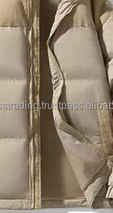 Chaqueta bomber de poliéster holgada para hombre, talla XS, tela de lona, cremallera, cordón, cuello levantado, abrigo bordado - Product Image 4