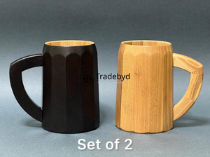 แก้วไม้กว้างคลาสสิกเหมาะสำหรับบ้านชนบทสวยงามชาช็อคโกแลตร้อนและคนรักกาแฟต้องมีจาก tradebyd - Product Image 5