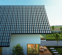 Matériaux de construction photovoltaïques BIPV Hanwa de haute qualité, panneaux photovoltaïques à trois courbes avec intégration