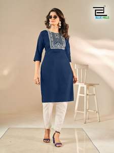 Pantalon Zari Kurti brodé nouvellement publié de style traditionnel artisanal avec tissu en soie douce pour une exportation régulière de vêtements de fête - Product Image 5
