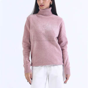 Suéter de Felpa Acogedor con Tacto Suave y Atractivo Diseño Moderno, Suéter de Punto Premium con Textura Elegante - Product Image 1