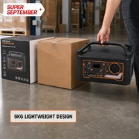 Station d'alimentation portable série 800W, batterie LiFePO4 277,5Wh, générateur solaire professionnel, 5 ports USB QC4.0, haut-parleur Bluetooth, radio FM