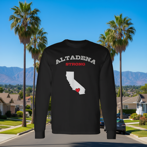 Altadena Strong <b>Los</b> <b>Angeles</b> California Strong Long Sleeve <b>T</b>-<b>Shirt</b> Promotional Product - Product Image 3