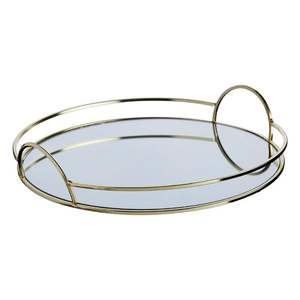 Bandeja Decorativa Hecha a Mano con Acabado Niquelado para Servir Desayuno y Comida, para Uso en el Hogar, Hoteles y Catering - Product Image 2