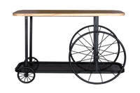 Table d'entrée Console créative industrielle moderne en bois pour salon, hôtel, chambre à coucher, salle à manger ou appartement