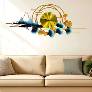 Art mural moderne en laiton Sculpture décorative Décoration intérieure de luxe Accessoires muraux artistiques contemporains faits à la main - Product Image 4