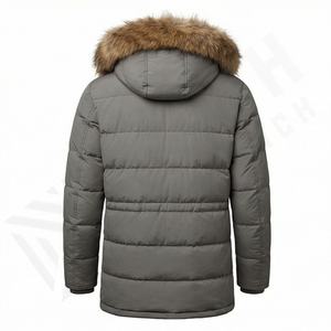 Parkas Térmicas de Forro Polar de Algodón con Capucha para Hombre, Abrigo Grueso y Cálido de Estilo Urbano, Chaqueta Cortavientos de Moda de Invierno - Product Image 2