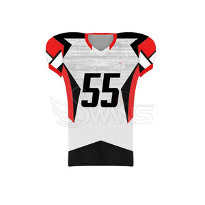 Uniforme de football américain grande taille très vendu ensemble personnalisé respirant à manches courtes prix - Product Image 2