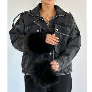 Veste en jean pour femme d'hiver, coton respirant, style décontracté, qualité supérieure, manches longues - Product Image 3