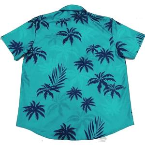 Chemise hawaïenne d'été pour hommes avec grue 3D et impression de fleurs végétales Tissu sergé Taille Plus Beachwear - Product Image 3