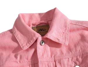 แจ็คเก็ตยีนส์ผู้ชายแบบสั่งทำพิเศษ ทรงโอเวอร์ไซส์ แขนยาว ติดกระดุม แบบเรียบง่าย สำหรับฤดูหนาว มีกระเป๋า ไซส์พลัส - Product Image 4