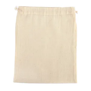 Organic Cotton <b>Drawstring</b> <b>Bags</b> 8\" X 10\" (10 Count) Screen Printing Customizable Logo for Bracelets Watches Crafts Dust Pouches - Product Image 2