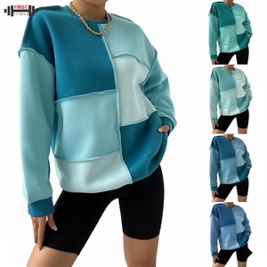 Sweat-shirt à capuche oversize pour femme, en molleton de coton, avec logo sur le devant, couleur personnalisée, épais, pour l'hiver, style Y2k, 2025 - Product Image 3