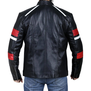 OEM Premium <b>Men</b> <b>s</b> Lambskin Leather for <b>Men</b> Classic <b>Biker</b> Outerwear Slim Fit Design Coated - Product Image 2