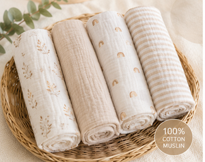 Multi-Purpose <b>Muslin</b> Baby Blanket 100% Cotton Soft Swaddle Nursing Stroller Cover Burp Cloth Direct Manufacturer Denizli Turkey - Product Image 4