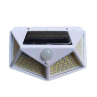 Lampe murale solaire LED Premium à triple face avec capteur de mouvement, étanche, pour extérieur et jardin, haute luminosité