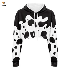 OEM última tendencia French Terry Plain Cotton Crop Hoodies para hombres nueva llegada bordado Crop Hoodies con cordones - Product Image 3