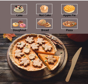 Ensemble d'ustensiles en bois biodégradable-Cuillère, fourchette et couteau jetables écologiques pour un usage quotidien - Product Image 4