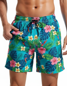 2-in-1 Quick Dry Breathable Anti-Bacterial Waterproof UV Protection Men's <b>Swim</b> Trunks Wholesale Mid-Waist Compression <b>Liner</b> - Product Image 2