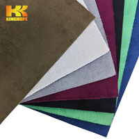 Tissu en daim extensible double face Kinghope, adapté aux vêtements, aux sacs et aux chaussures