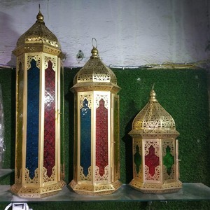 Lanterne de jardin en fer Putor pour pot de bougie de pilier marocain unique dans la conception pour la décoration de maison et de jardin disponible en gros - Product Image 5