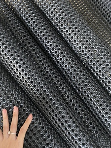 Sangle de canne en rotin en plastique multicolore écologique réglable rayures côtelées durables meubles de maison imperméables réutilisables - Product Image 1