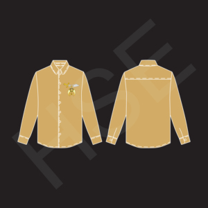 Camisa de Vestir de Algodón Multicolor para Hombre y Mujer con Bordado en el Pecho - Product Image 3