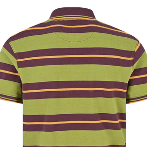 Piqué ecológico de algodón de alta calidad 100% informal para hombre para Polo, patrón sólido de rayas Oliva teñido con técnica de prensa - Product Image 5