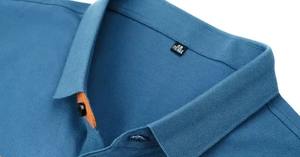 Polo de manga corta para hombre, informal, ajustado, diseño básico, de algodón a rayas - Product Image 4