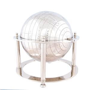 Globo Terráqueo de Aluminio, Adorno Educativo para Decoración y Exhibición, 40.6Lx40.6Wx38.1H cm - Product Image 5