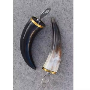 Ouvre-bouteille traditionnel écologique en corne de buffle et en bois d'agate Styles assortis Décor de cuisine Artisanat naturel poli - Product Image 4