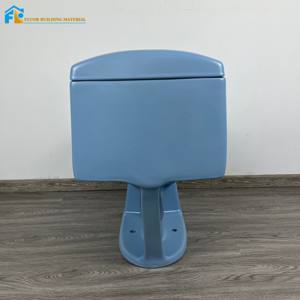 Inodoro de una pieza de diseño colorido <span class=keywords><strong>Fluor</strong></span>, armario de agua azul claro a la moda, artículos sanitarios para Baño - Product Image 5