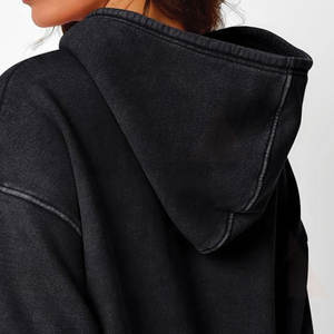 Sudadera con Capucha Extra Grande para Mujer, Estilo Vintage, Lavado Ácido, Diseño Personalizado, Nueva Llegada - Product Image 6