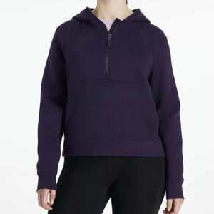 Sudadera con capucha para montar a caballo para mujer con cremallera frontal, diseño ligero transpirable para entrenamiento ecuestre y última ropa estable - Product Image 1