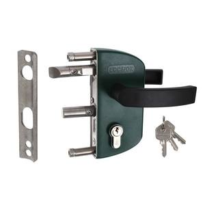 สวนล็อค locinox larz สำหรับ wickets จัดการในโปรไฟล์รอบ40มม.-สีเขียว (LARZ4040P1L6005VCAP) - Product Image 1