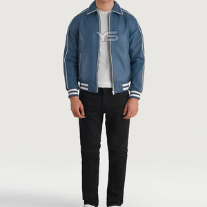 Veste de mode Softshell de style High Street avec fermeture à glissière à col rabattu motif de lettre Service OEM veste teinte unie - Product Image 3