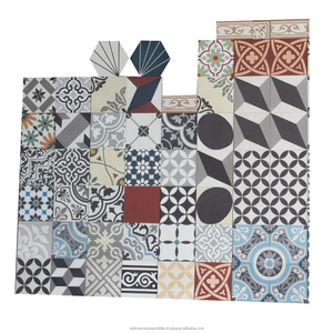 Azulejos de cemento hechos a mano Clásicos mate, baldosas antideslizantes de diferentes colores para revestimiento de edificios de villas para edificios clásicos - Product Image 4