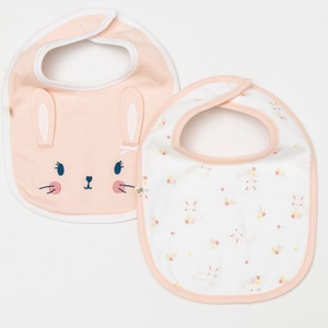 Venta al por mayor de Baberos desechables para bebés de algodón orgánico 100%, fabricante de Baberos para bebés de estilo liso suave para niños y niñas recién nacidos de India - Product Image 1