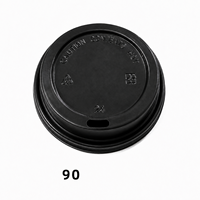 Couvre-gobelets jetables en plastique PP de qualité supérieure, ajustement sécurisé pour boissons chaudes, pour gobelets à café en papier à emporter