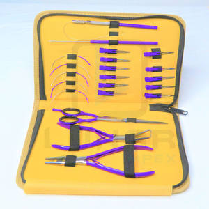 <b>Multi</b> Functional New Arrival Hair Extension <b>Tools</b> Kit in Lavender Silver Color With Customized Packaging & Labeling - Product Image 6