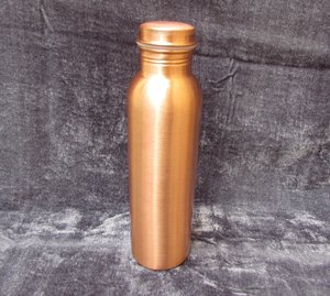 Handcrafted Modern Eco-Friendly Pure Copper Large Capacity Drinking Water <b>Bottle</b> Natural Copper <b>Flask</b> Lid for Home Yoga Travel - Product Image 4
