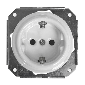Presa da incasso con TTL in porcellana bianca 16A 250V (F-Bright 2902001) - Product Image 1