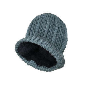 2025, mejores ventas de gorros de invierno para adultos, tamaño personalizado, patrón de puntos de Color sólido, tela común, venta al por mayor, estilo callejero OEM - Product Image 2